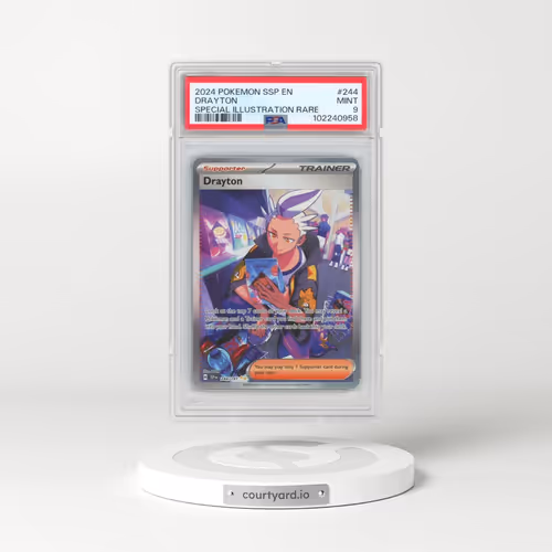 2024 Pokémon Ssp EN-Surging Sparks #244 Drayton - Special Illustration Rare (PSA 9 MINT)