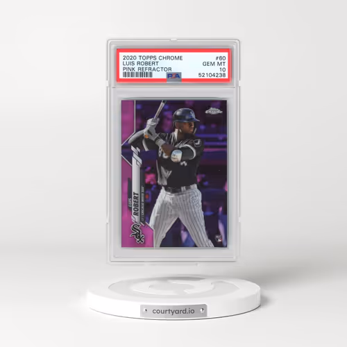 2020 Topps Chrome #60 Luis Robert - Pink Refractor (PSA 10 GEM MINT)