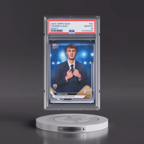 2025 Topps Now Draft #D1 Cooper Flagg (PSA 10 GEM MINT)