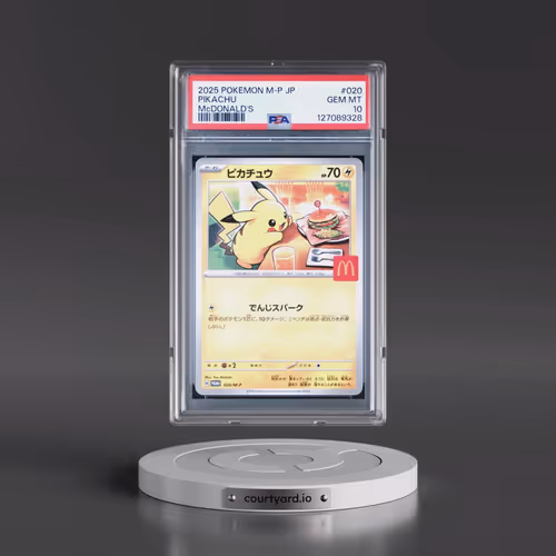 2025 Pokémon M-P Promo #020 Pikachu - McDonald's (PSA 10 GEM MINT)