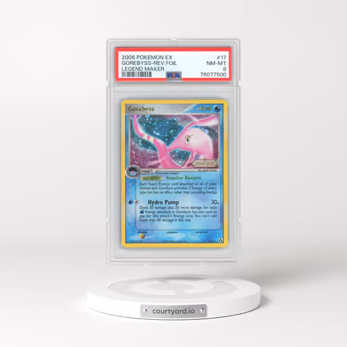 2006 Pokémon EX Legend Maker #17 Gorebyss - Reverse Foil (PSA 8 NM-MT)