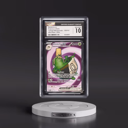 2024 Pokémon Twm EN-Twilight Masquerade #189 Sinistcha EX - Holo Ultra Rare (CGC 10 GEM MINT)