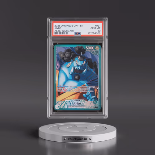 2025 One Piece OP11-A Fist of Divine Speed #021 Jinbe - Alternate Art (PSA 10 GEM MINT)