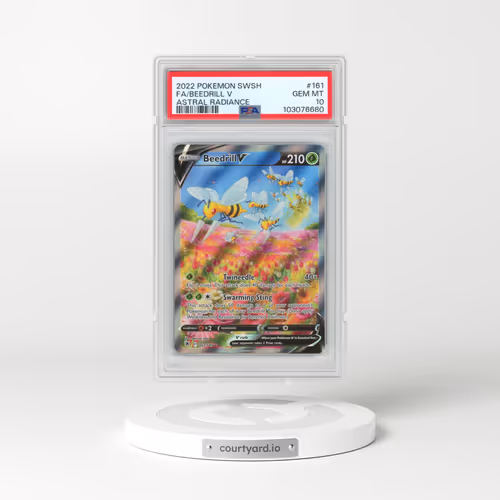 2022 Pokémon Sword & Shield Astral Radiance #161 Beedrill V - Holo Full Art (PSA 10 GEM MINT)