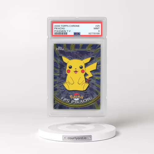 2000 Topps Chrome Pokémon T.V. #25 Pikachu (PSA 9 MINT)