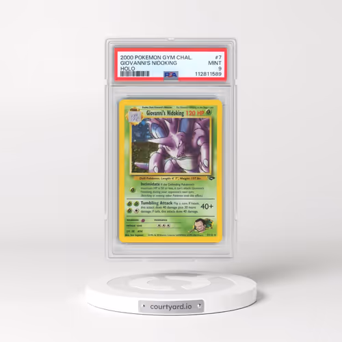 2000 Pokémon Gym Challenge #7 Giovanni's Nidoking - Holo (PSA 9 MINT)