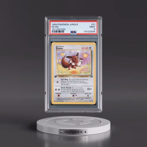 1999 Pokémon Jungle #51 Eevee - 1st Edition (PSA 9 MINT)