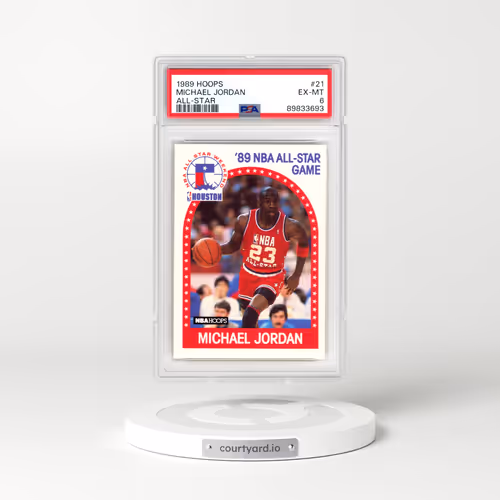 1989 Hoops #21 Michael Jordan - All-Star (PSA 6 EX-MT)