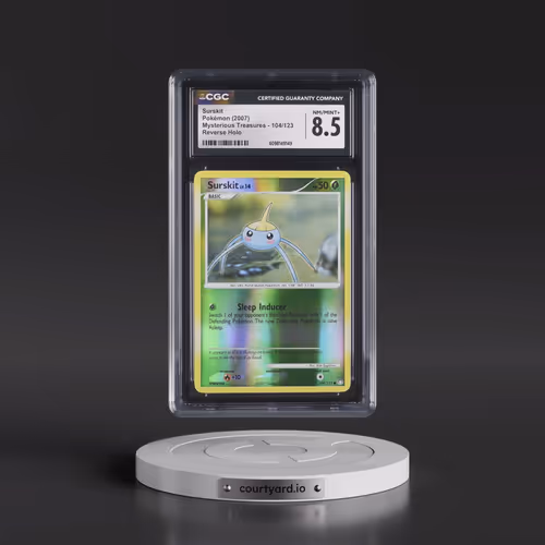 2007 Mysterious Treasures #104/123 Surskit - Reverse Holo (CGC 8.5 NM-MT+)