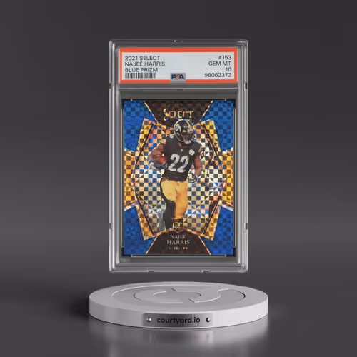 2021 Panini Select #153 Najee Harris - Blue Prizm (PSA 10 GEM MINT)