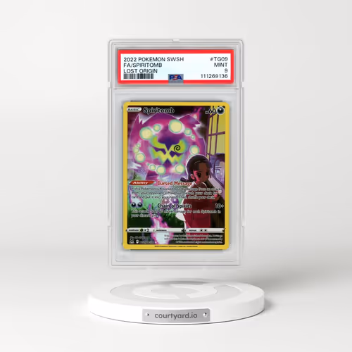 2022 Pokémon Sword & Shield Lost Origin #TG09 Spiritomb - Full Art (PSA 9 MINT)