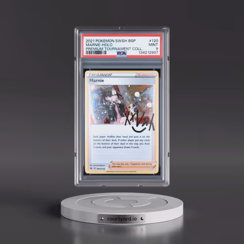 2021 Pokémon Swsh Black Star Promo #120 Marnie - Holo Marnie Premium Tournament Collection (PSA 9 MI