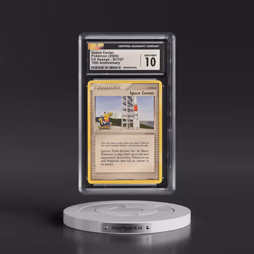 2005 Pokémon EX Deoxys #91 Space Center - 10th Anniversary (CGC 10 GEM MINT)