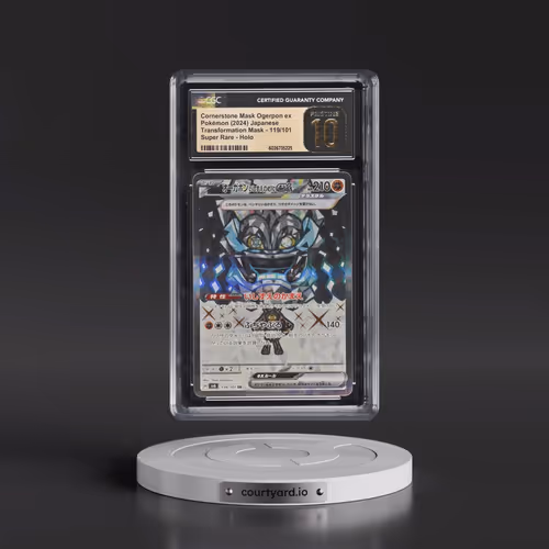 2024 Transformation Mask #119/101 Cornerstone Mask Ogerpon ex - Super Rare Holo (CGC 10 PRISTINE)