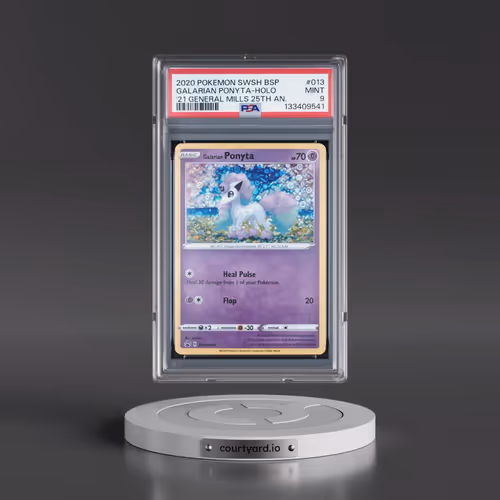 2020 Pokémon Swsh Black Star Promo #013 Galarian Ponyta - Holo 2021 General Mills 25th Anniversary (