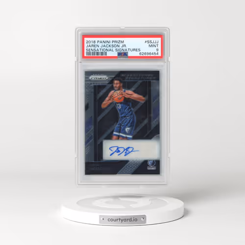 2018 Panini Prizm Sensational Signatures #SSJJJ Jaren Jackson Jr. (PSA 9 MINT)