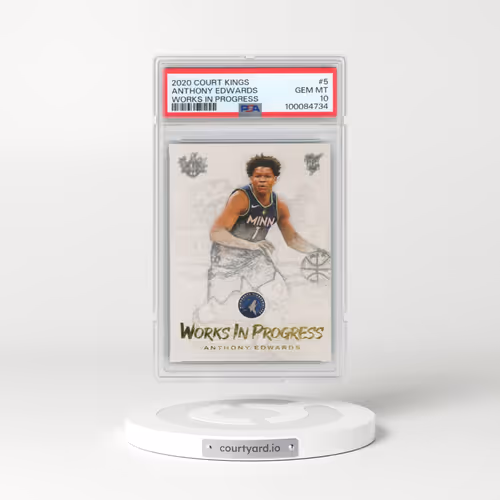 2020 Panini Court Kings Works in Progress #5 Anthony Edwards (PSA 10 GEM MINT)