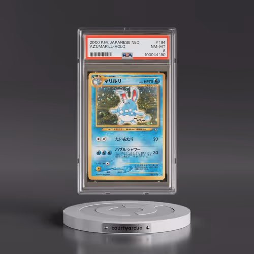 2000 Pokémon Neo #184 Azumarill - Holo (PSA 8 NM-MT)