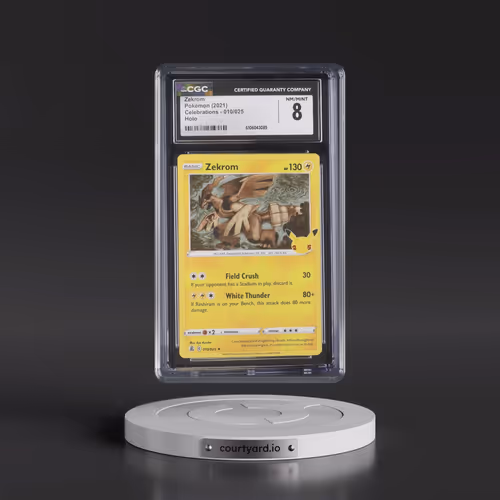 2021 Celebrations #010/025 Zekrom - Holo (CGC 8 NM-MT)