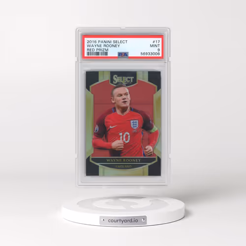 2016 Panini Select #17 Wayne Rooney - Red Prizm (PSA 9 MINT)