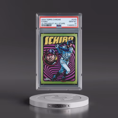 2024 Topps Chrome Ultraviolet All-Stars #UV5 Ichiro (PSA 10 GEM MINT)