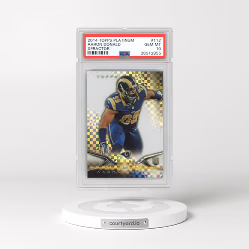 2014 Topps Platinum #112 Aaron Donald - Xfractor (PSA 10 GEM MINT)