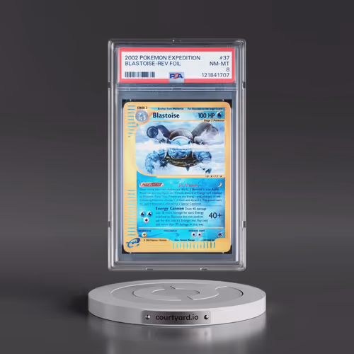 2002 Pokémon Expedition #37 Blastoise - Reverse Foil (PSA 8 NM-MT)