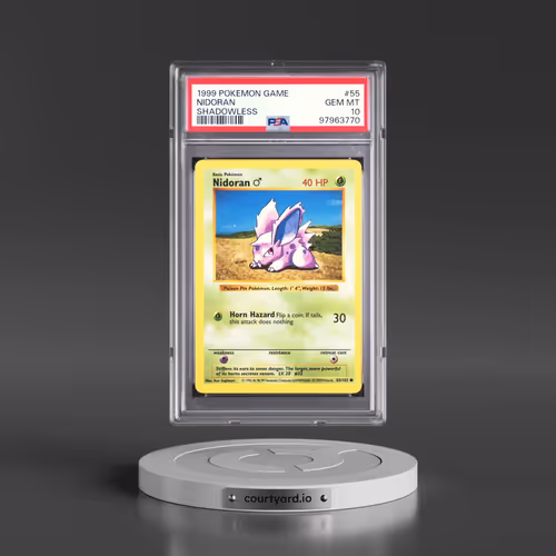 1999 Pokémon Game #55 Nidoran - Shadowless (PSA 10 GEM MINT)