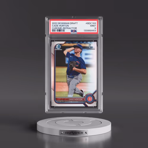 2022 Bowman Draft #BDC193 Cade Horton - Chrome-Refractor (PSA 9 MINT)