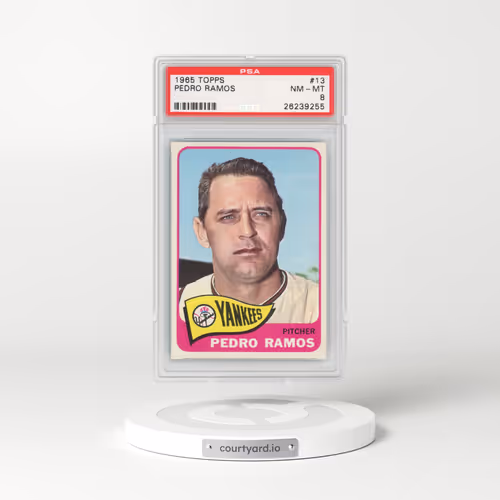 1965 Topps #13 Pedro Ramos (PSA 8 NM-MT)