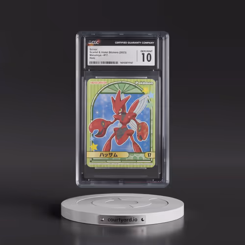 2023 Scarlet & Violet Stickers (Marumiya Archway BG) #17 Scizor - Holo (CGC 10 GEM MINT)