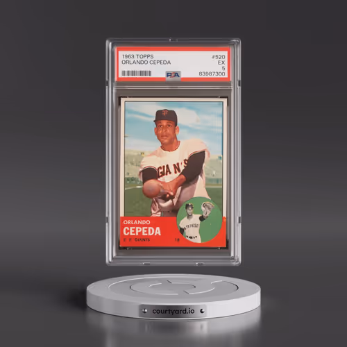 1963 Topps #520 Orlando Cepeda (PSA 5 EX)