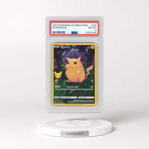 2021 Pokémon Celebrations #005 Pikachu - Full Art (PSA 8 NM-MT)