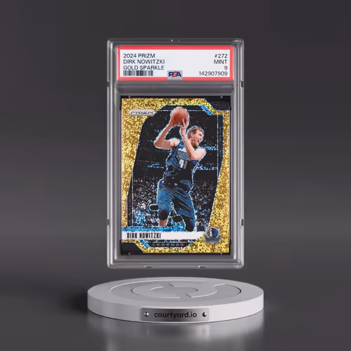 2024 Panini Prizm #272 Dirk Nowitzki - Gold Sparkle (PSA 9 MINT)