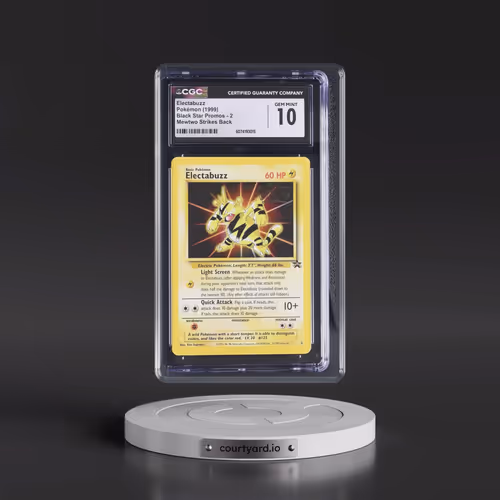 1999 Black Star Promos #2 Electabuzz - Mewtwo Strikes Back (CGC 10 GEM MINT)