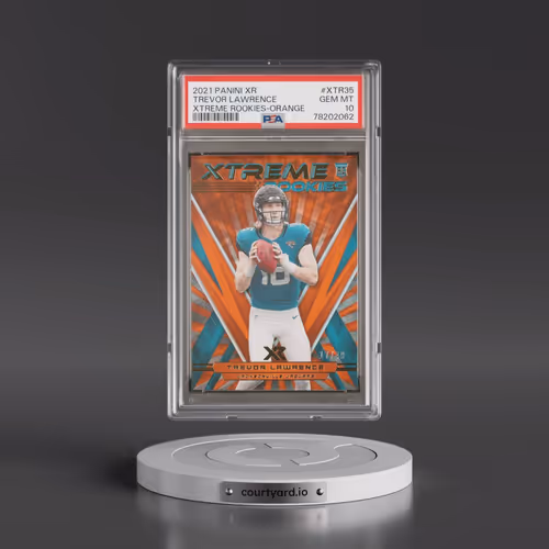 2021 Panini XR Xtreme Rookies #XTR35 Trevor Lawrence - Orange (PSA 10 GEM MINT)
