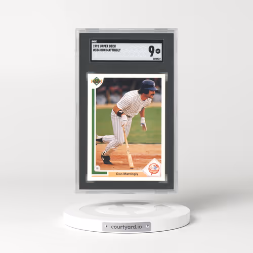 1991 Upper Deck #354 Don Mattingly (SGC 9 MINT)