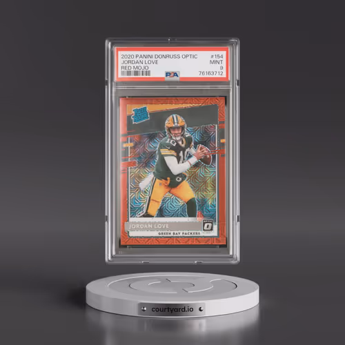 2020 Panini Donruss Optic #154 Jordan Love - Red Mojo (PSA 9 MINT)