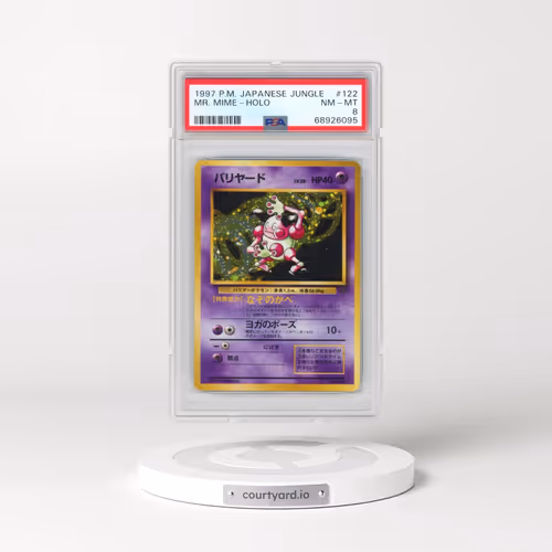 1997 Pokémon Jungle #122 Mr. Mime - Holo (PSA 8 NM-MT)
