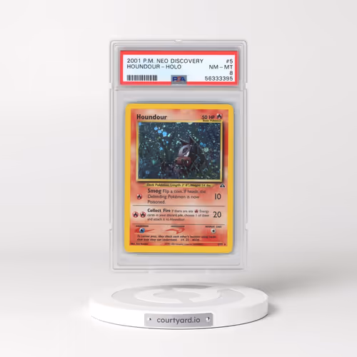 2001 Pokémon Neo Discovery #5 Houndour - Holo (PSA 8 NM-MT)