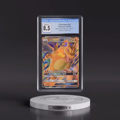 2016 Black Star Promos - Sun & Moon #SM211 Charizard GX - Hidden Fates Tin (Holo) (CGC 8.5 NM-MT+)