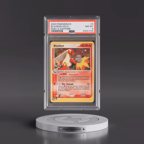 2003 Pokémon EX Ruby & Sapphire #3 Blaziken - Holo (PSA 8 NM-MT)