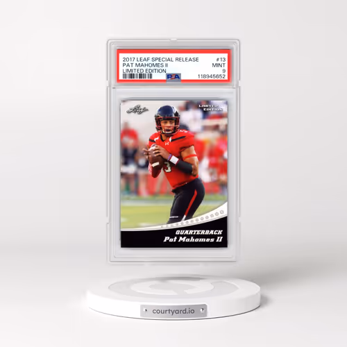 2017 Leaf Special Release Limited Edition #13 Pat Mahomes II (PSA 9 MINT)