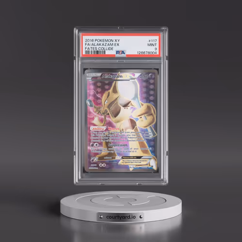 2016 Pokémon XY Fates Collide #117 Alakazam EX - Holo Full Art (PSA 9 MINT)