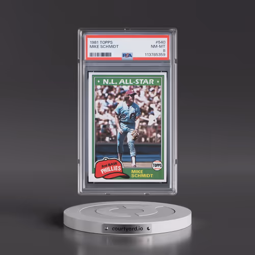 1981 Topps #540 Mike Schmidt (PSA 8 NM-MT)