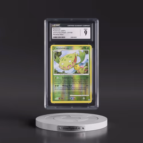2007 Diamond & Pearl #21/130 Carnivine - Reverse Holo (CGC 9 MINT)