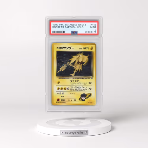 1999 Pokémon Gym 2 #145 Rocket's Zapdos - Holo (PSA 9 MINT)