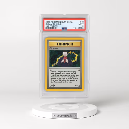 2000 Pokémon Gym Challenge #18 Giovanni - 1st Edition Holo (PSA 9 MINT)