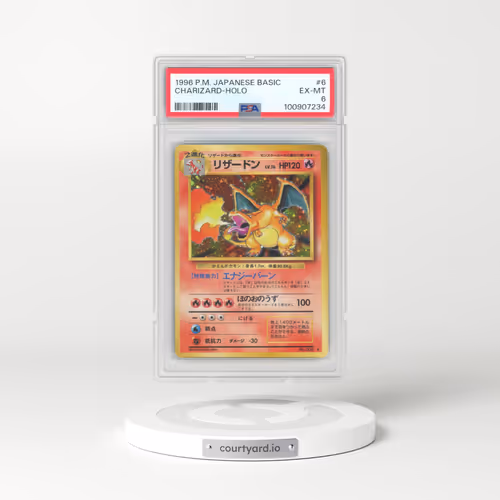 1996 Pokémon Basic #6 Charizard - Holo (PSA 6 EX-MT)