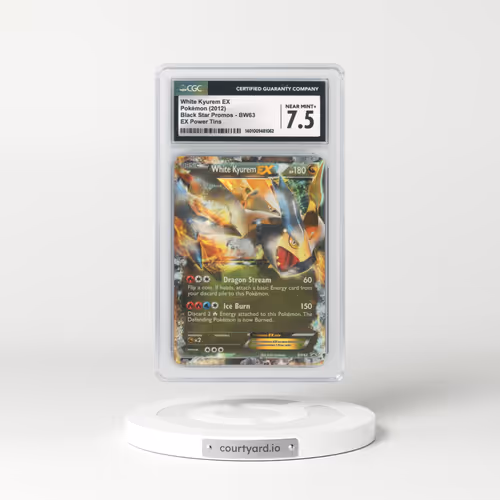 2011 Black Star Promos - Black & White #BW63 White Kyurem EX - Holo EX Power Tins (CGC 7.5 NM+)